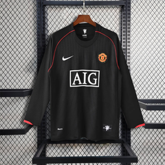 Retro 2007/08 Manchester United Away Shirt Long Sleeve