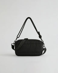 Small Branded Multi-Strap Bag - Black