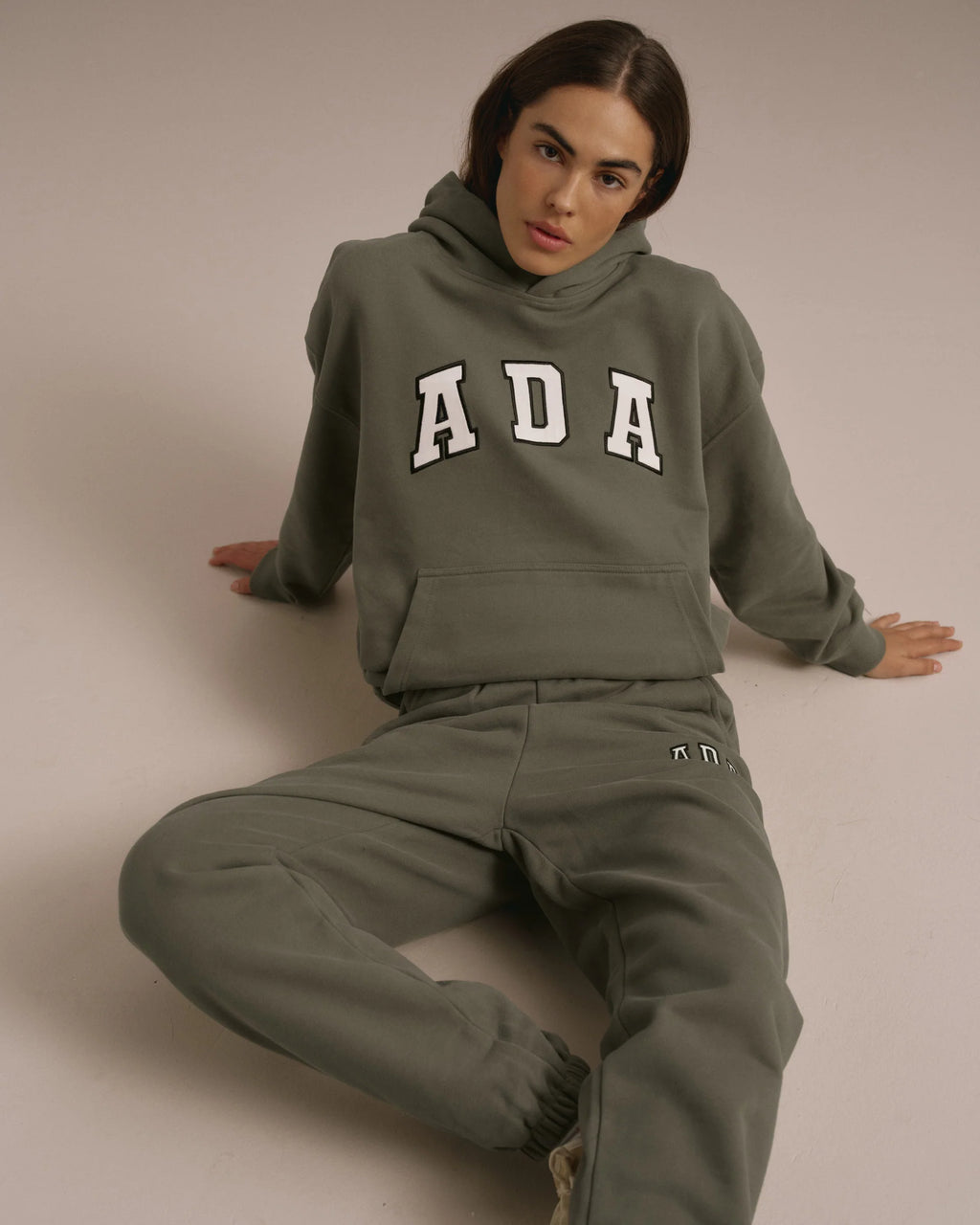 ADA Oversized Hoodie - Olive Green