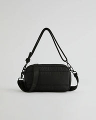 Small Branded Multi-Strap Bag - Black