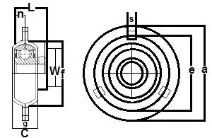 FHPFZ205-14G Flange Pressed Steel 3 Bolt 7/8"inch Bearing - Buy Bearings online - Fast US Shipping