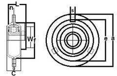 FHPFZ205-14G Flange Pressed Steel 3 Bolt 7/8"inch Bearing - Buy Bearings online - Fast US Shipping