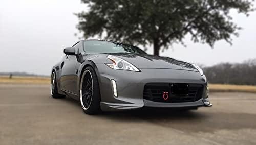 For Nissan 12 Onwards 370Z Z34 Kouki Late Model Jdm Front Bumper Lip 3Pcs (Facelift) Chin Splitter Spoiler Partial Carbon Fiber(Mid Piece) Body Kits