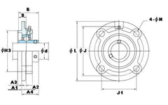 FYH UCFC209-27 1 11/16 Round Flanged Bearing Mounted Bearing - Buy Bearings online - Fast US Shipping