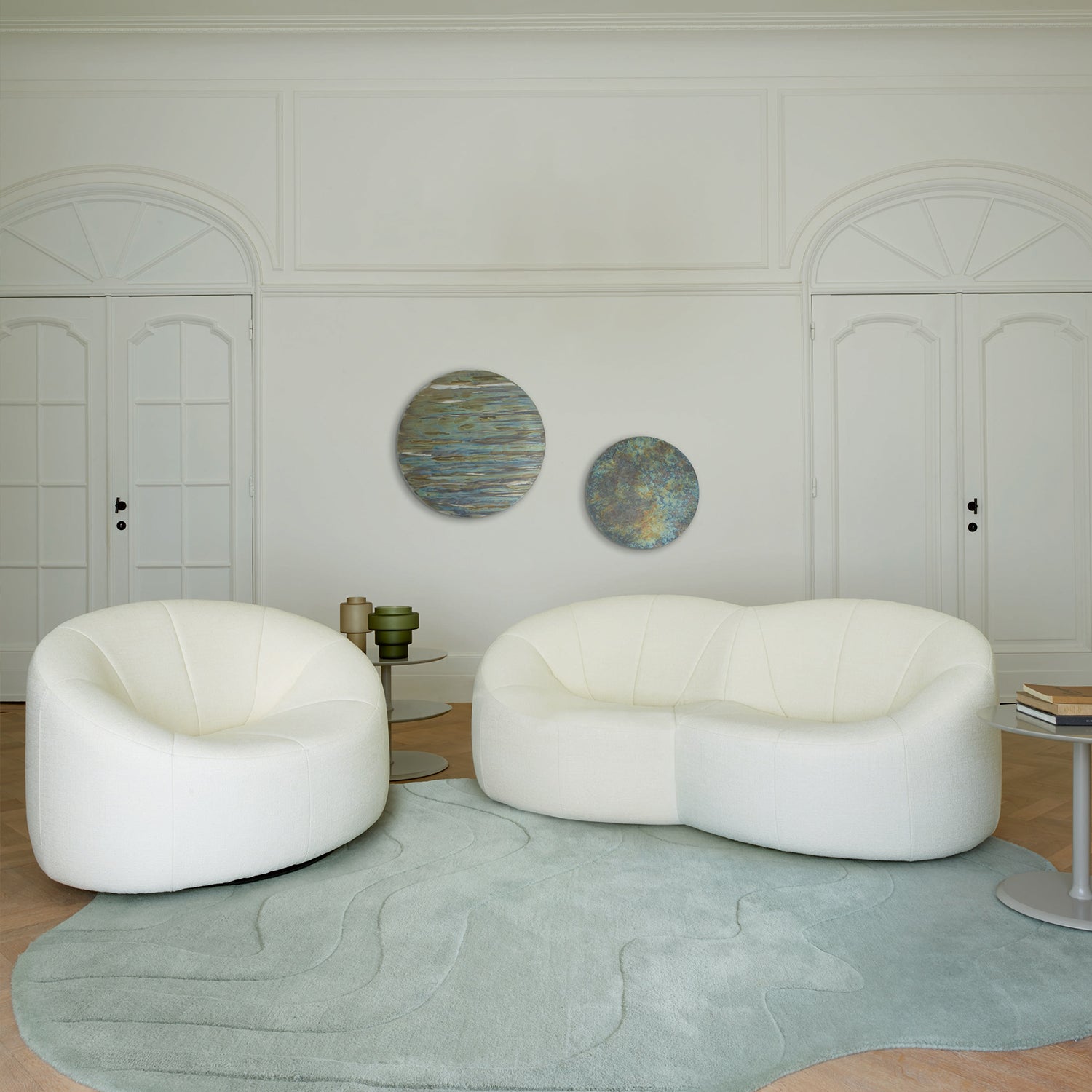 Gavrinis 3 Rug, Grey Blue - Ligne Roset