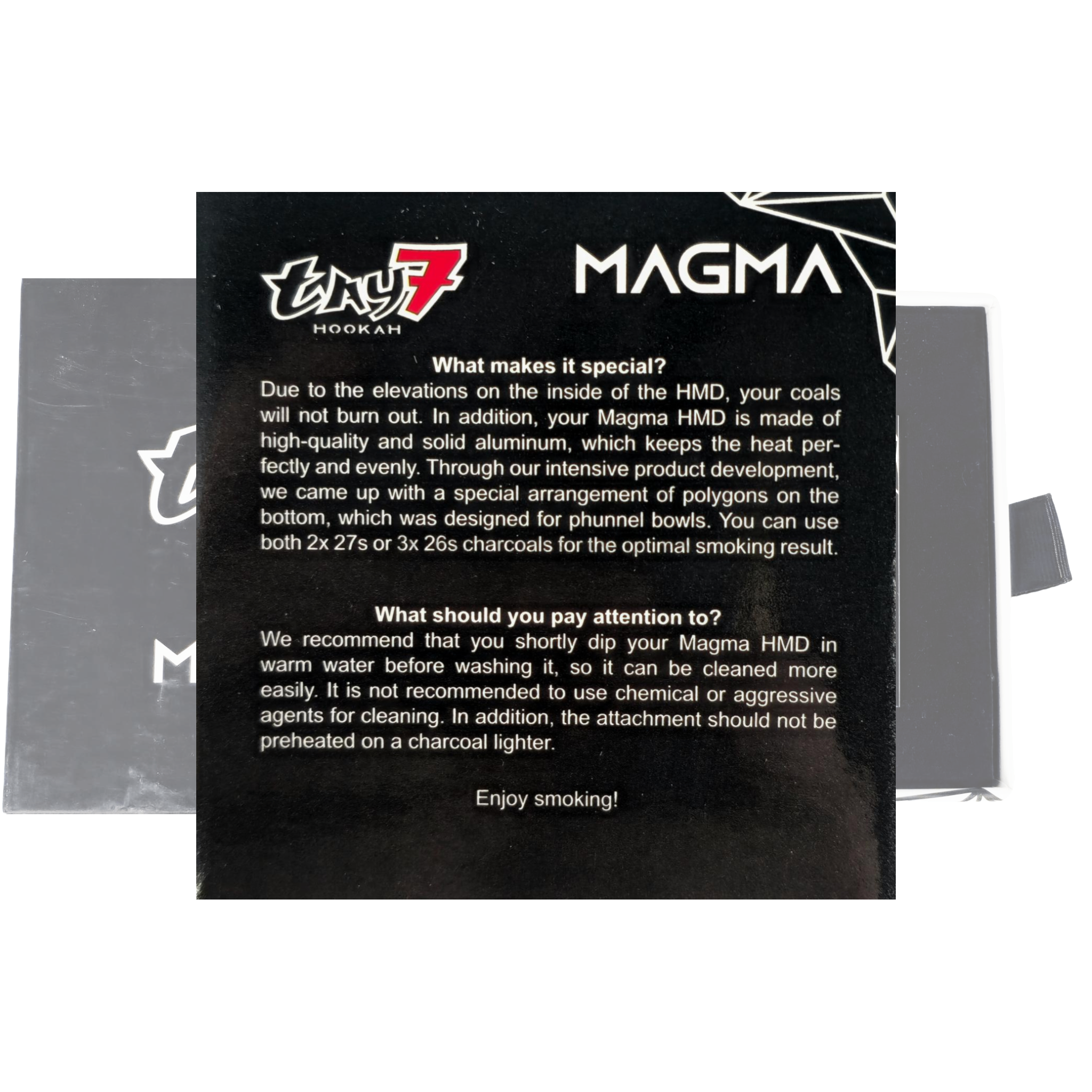 Gestor de calor Magma Hookah K-lu Plateado ≤ 27mm - Detalle 3 - Premium Shisha