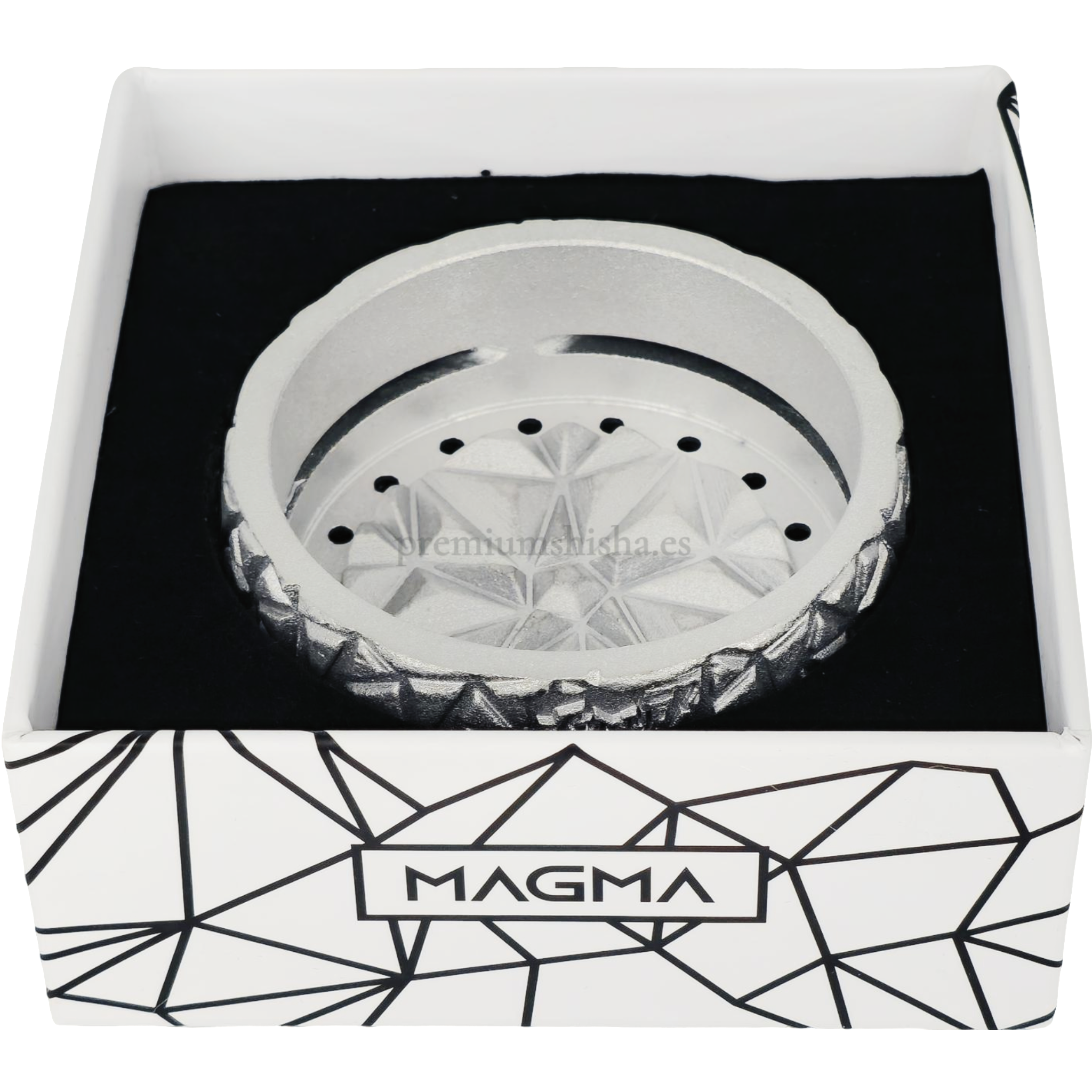 Gestor de calor Magma Hookah K-lu Plateado ≤ 27mm - Detalle 5 - Premium Shisha