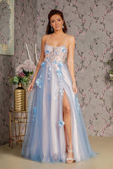 Embroidery Glitter A-Line Women Formal Dress by GLS by Gloria - GL3250 - Special Occasion/Curves