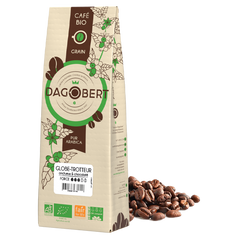 Les Cafés Dagobert -- Mélange globe-trotteur 100% arabica, bio et équitable - grains - 1 kg