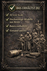 Grimdark Trench Proxy Warband –  | 32mm Tabletop Army Starter A