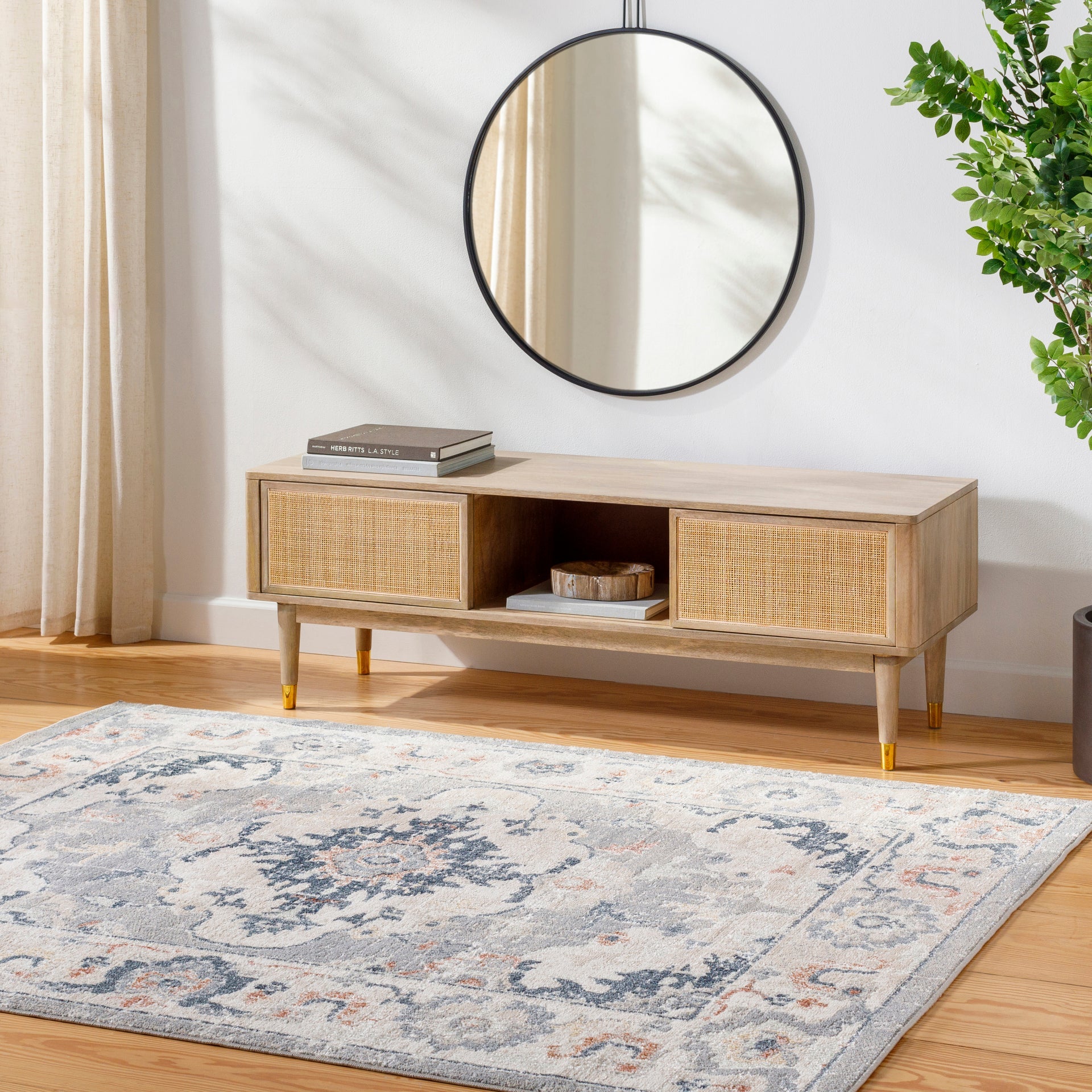Santana Machine Woven Rug Livabliss Santana