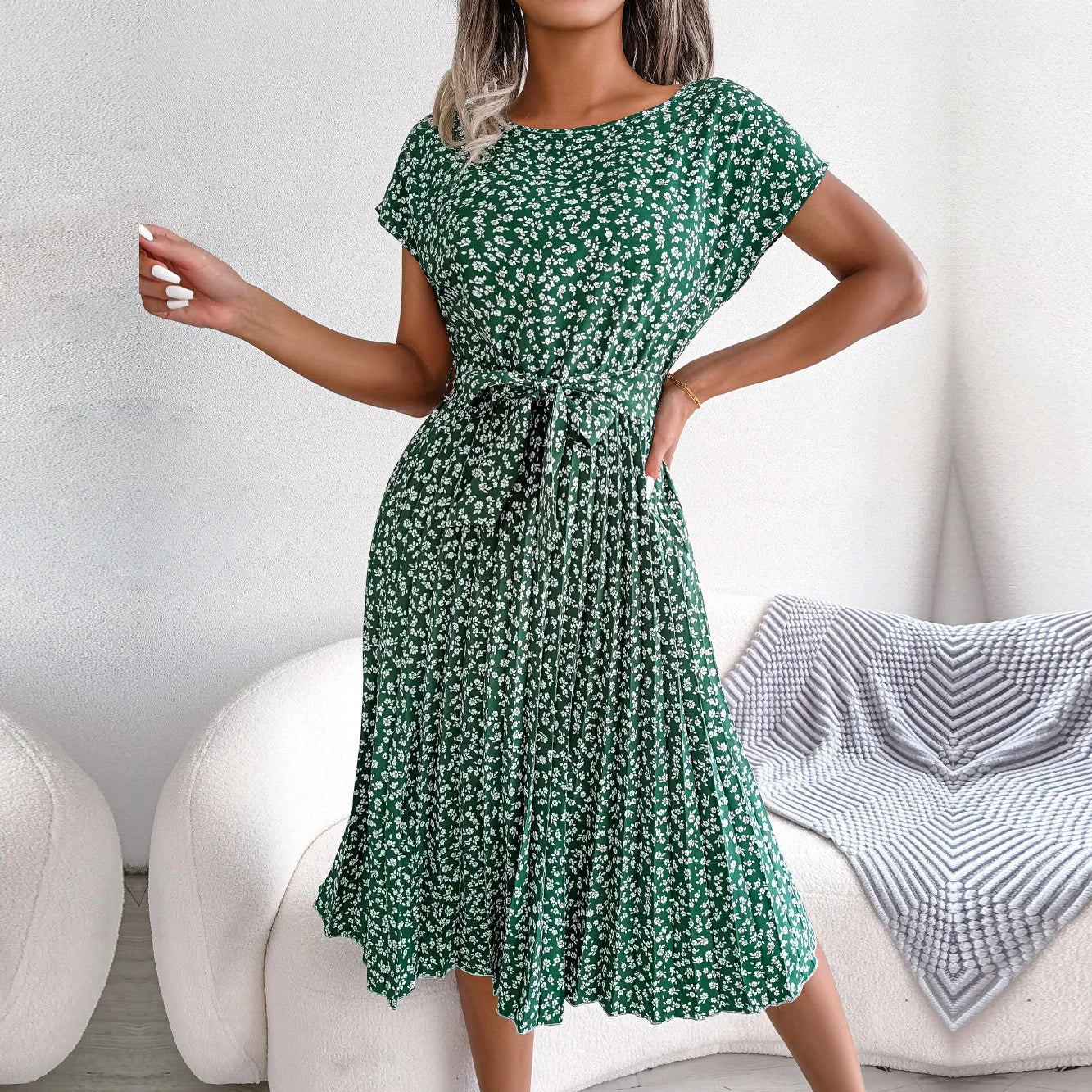 Geplissenes Sommerkleid