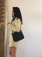 Vintage Ganson woven leather bag