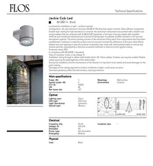 Flos Jackie LED 5W 220 - 230V WW 40 BK 4 8412801.4 - Compridis