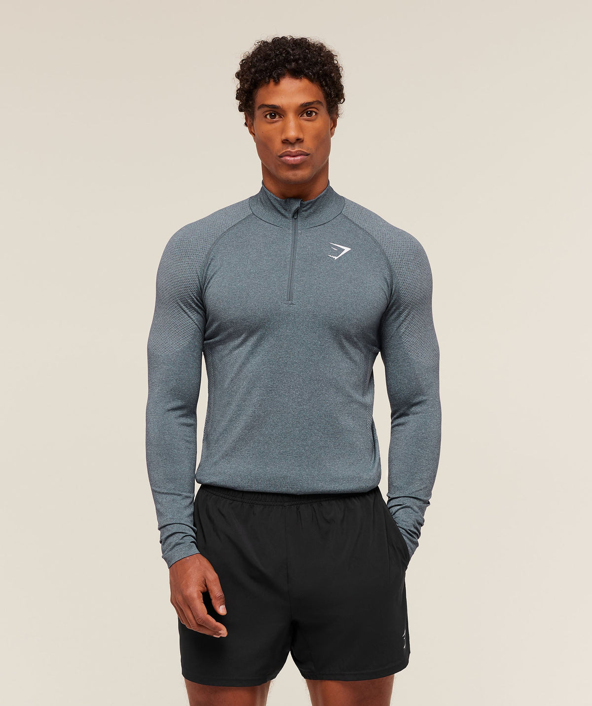 Gymshark Vital 1/4 Zip - Iron Blue/Smoke Blue