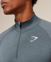 Gymshark Vital 1/4 Zip - Iron Blue/Smoke Blue