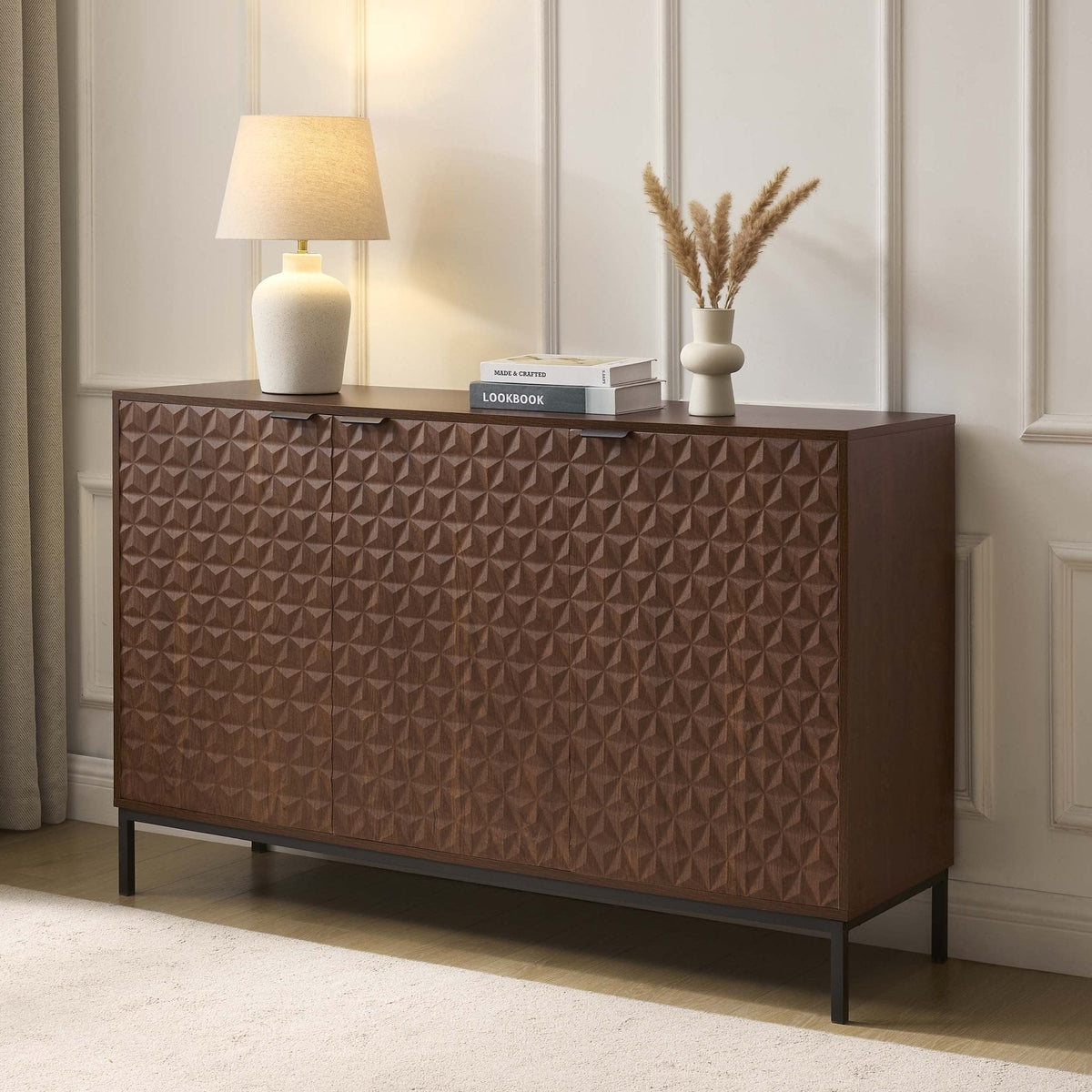 Isabella 3 Door Sideboard - Walnut - DUSK