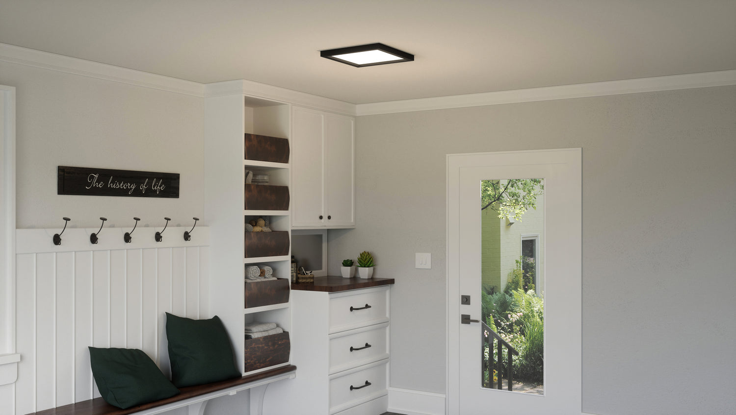 Outskirts LED Flush Mount-Flush Mounts-Quoizel-Lighting Design Store