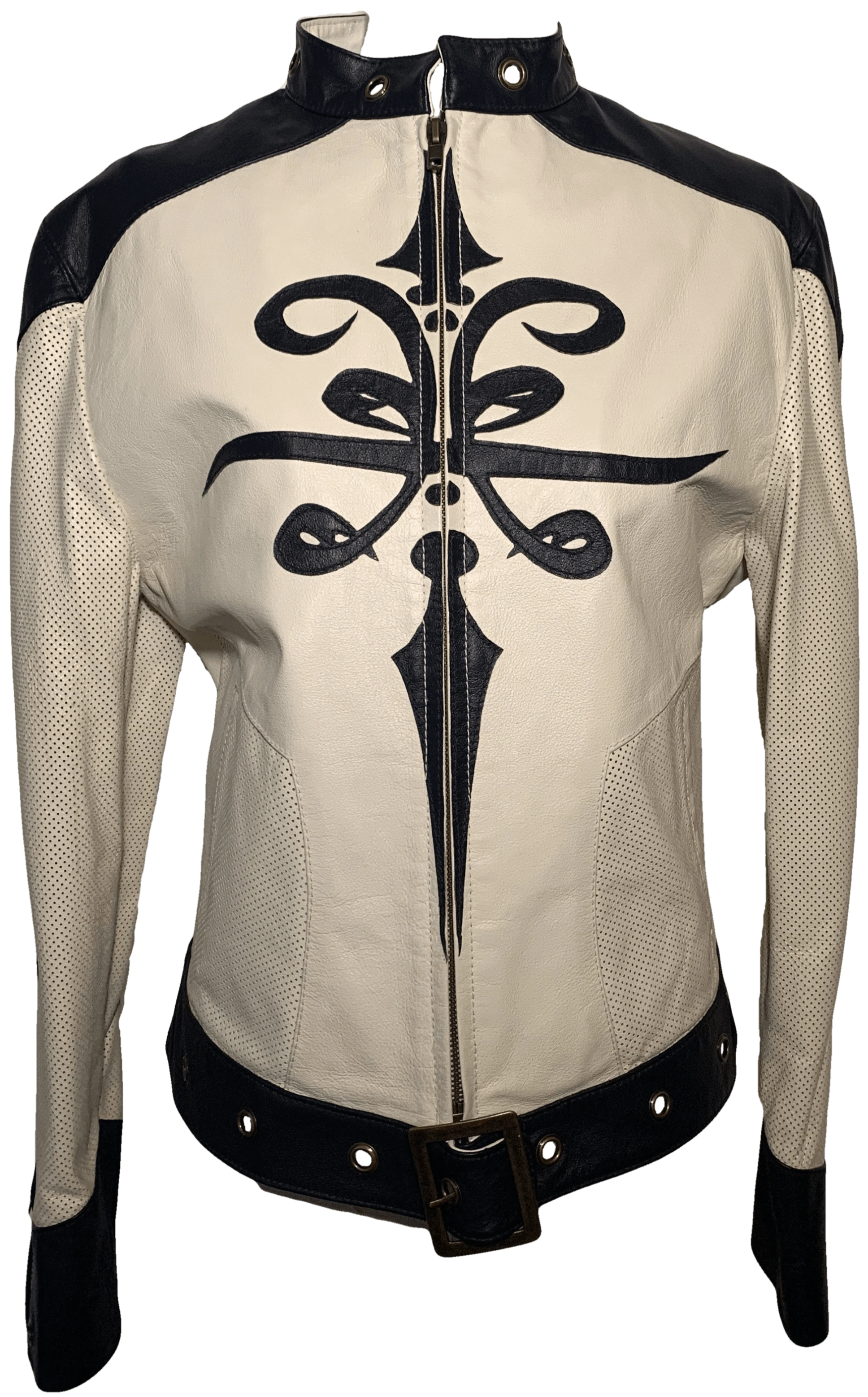 Leather Biker Jacket by Eriche Trillium