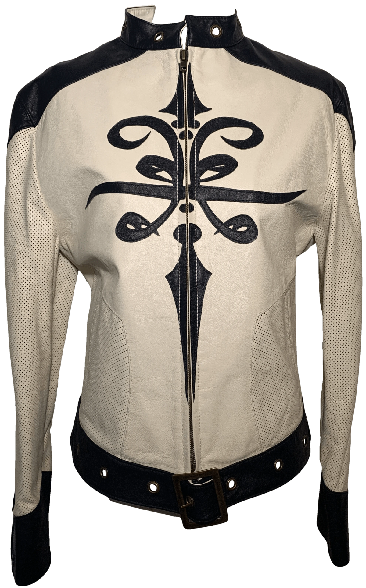 Leather Biker Jacket by Eriche Trillium