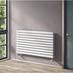 Reina Nevah Single Horizontal Steel Radiator 295 x 1400 - White