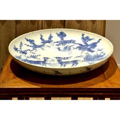 Porzellan Teller traditionell chinesische Blau-Weiß Porzellan Home Deko