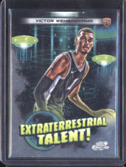 Victor Wembanyama 2023-24 Topps Cosmic Chrome ET-16 Extraterrestrial Talent RC