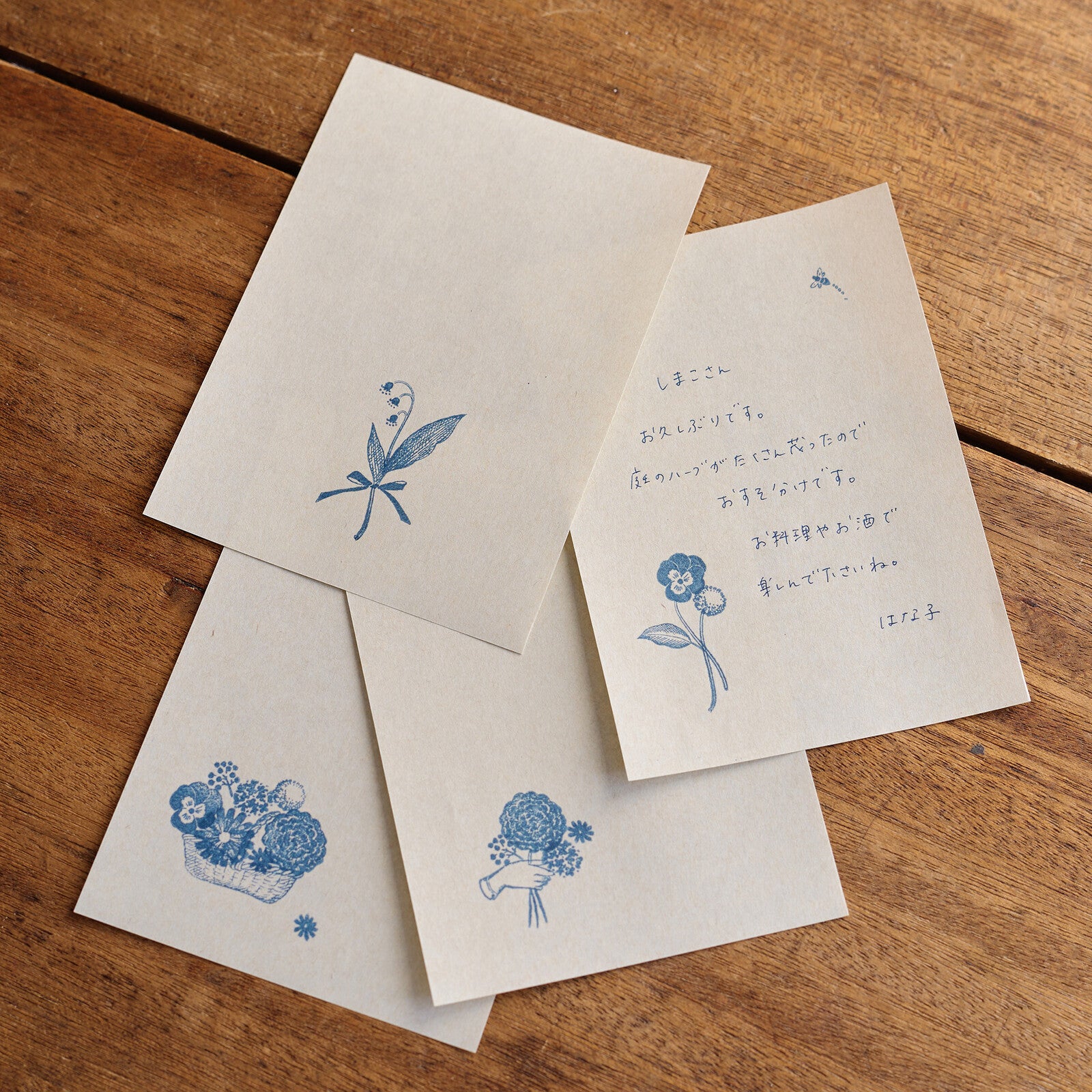 Mizushima Stempel ATELIER.encle d'encle×mizushima JIZAI Clear Stamp BOX Motif set Flower bei Nauli and Stories