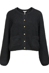 Object - Objsaggia Re L/S Knit Cardigan - 4789485 Black Cardigans 