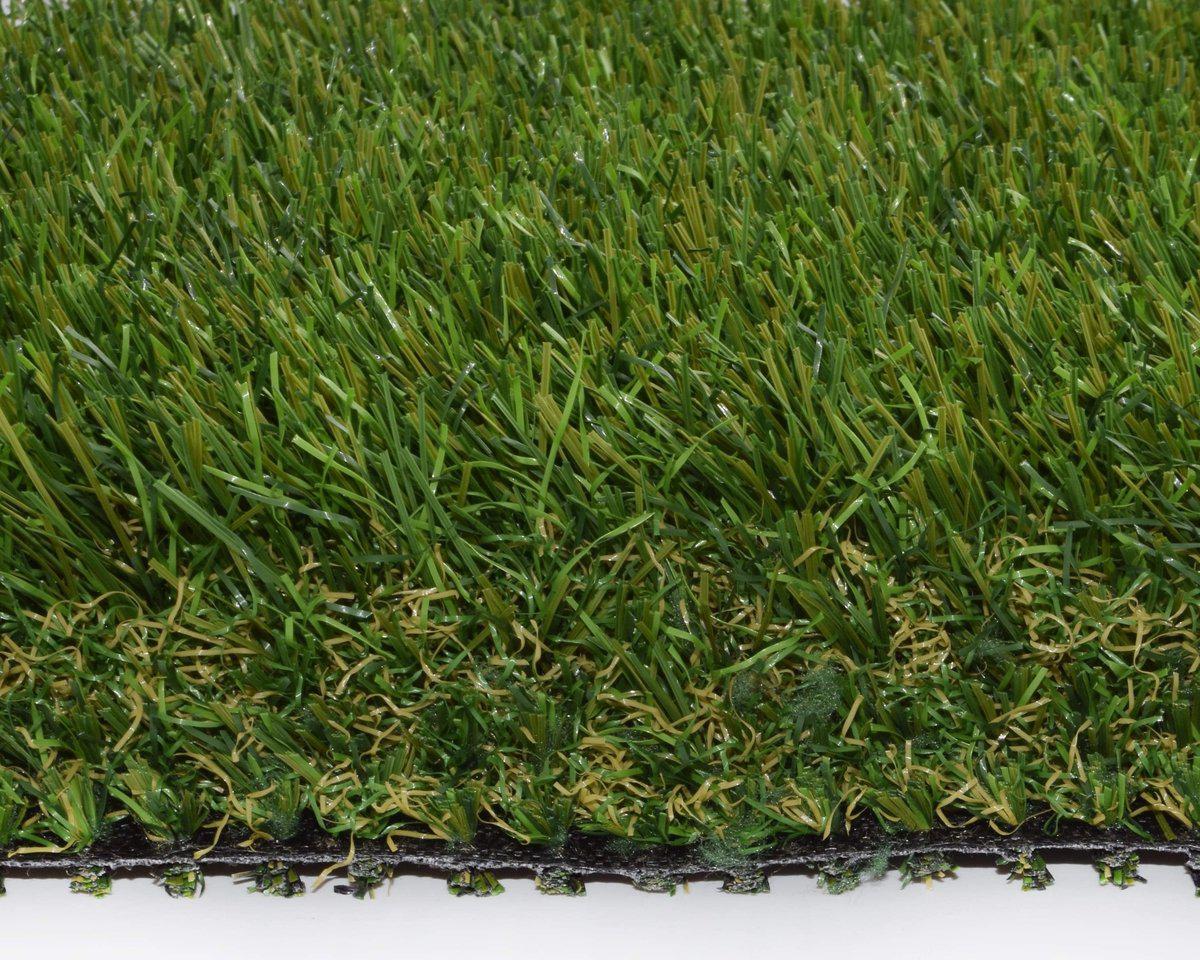 Olympia XTREME 43mmm Artificial Grass Sample Square close-up side-on view of fibres.