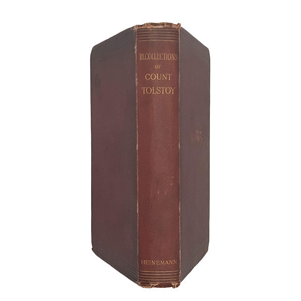 Count Leo Tolstoy's Recollections - Heinemann, 1893