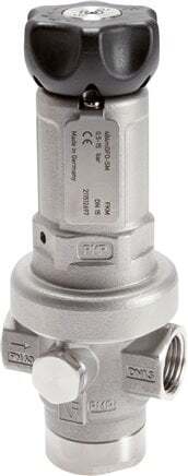 Regulador de presión de precisión G1'' 6540l/min 5.0-30.0bar/72-435psi Acero inoxidable