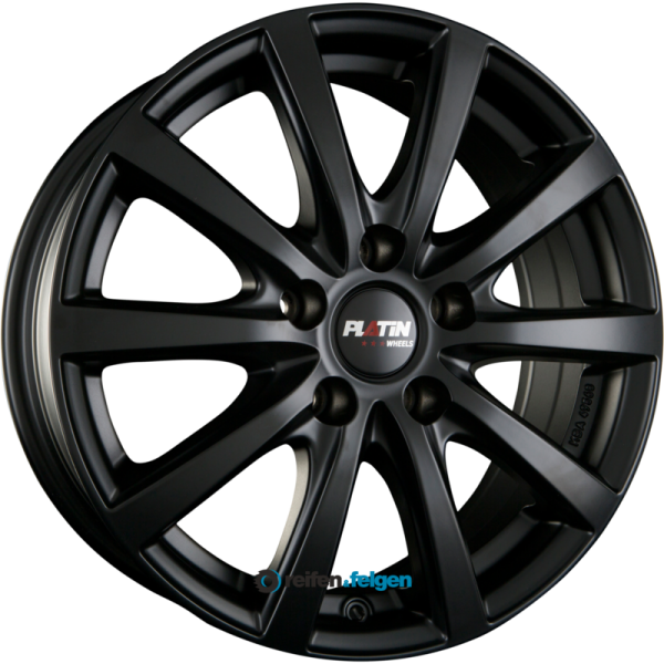 PLATIN P 69 6.5x16 ET50 5x114.3 NB72.6 Schwarz Matt