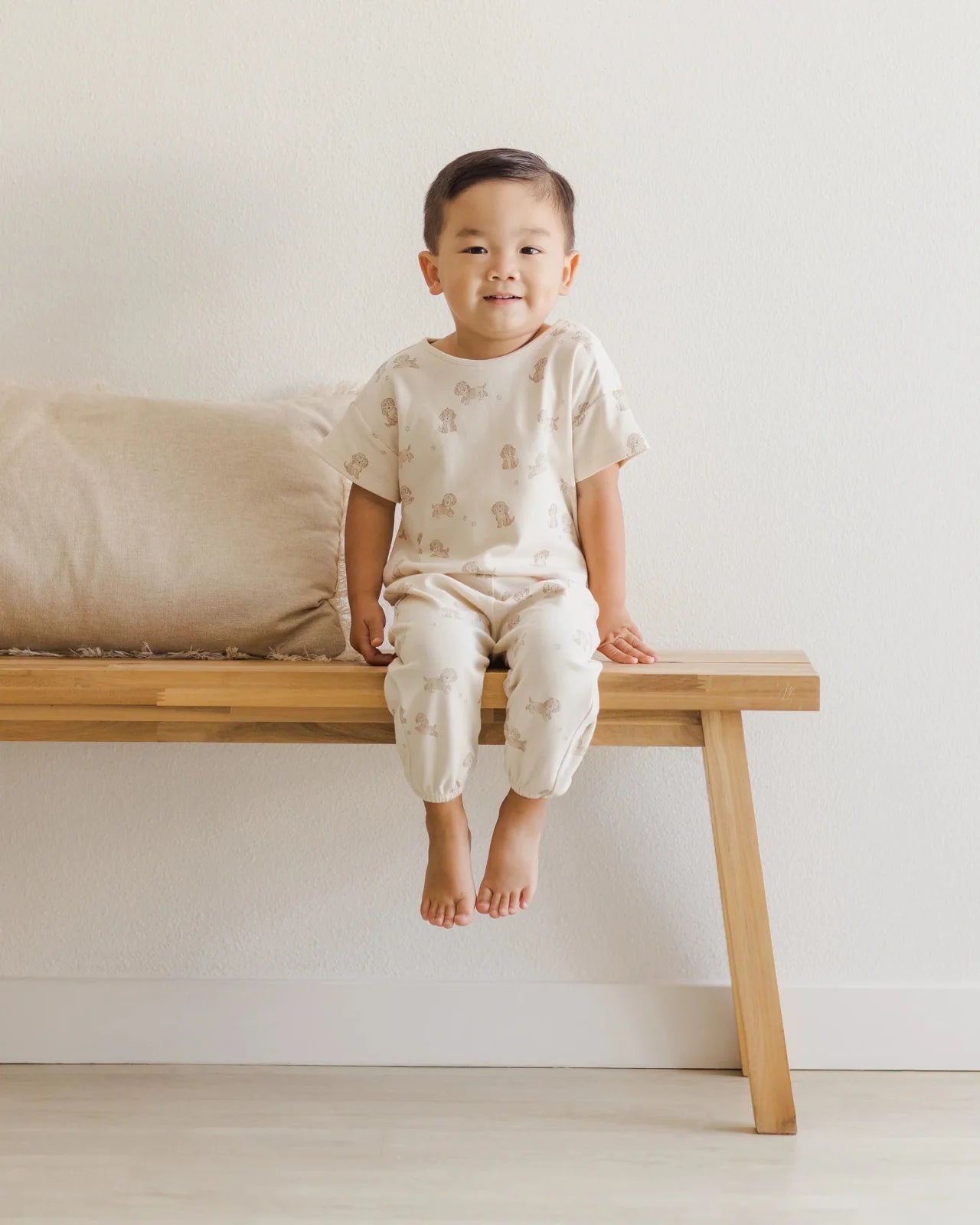 Quincy Mae Puppies Jersey Tee and Pants Set - Baby & Toddler | HONEYPIEKIDS 