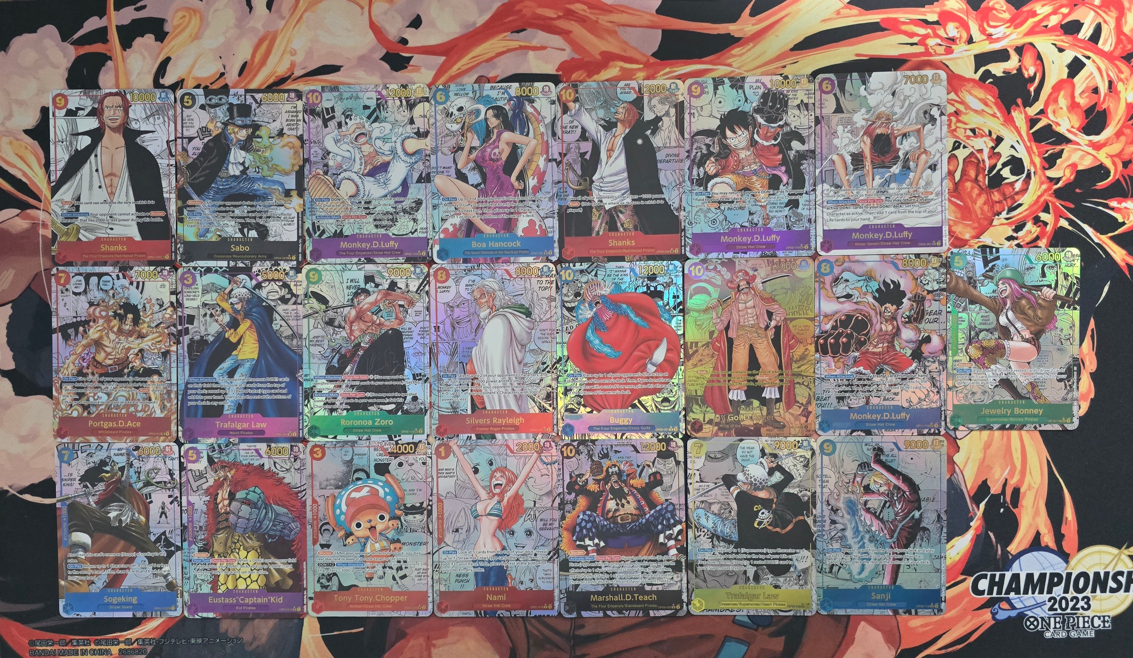 Premium Quality Textured One Piece Manga Cards OP01 - OP16 EB01 - EB04 PRB01 - PRB02 OPTCG English Proxy