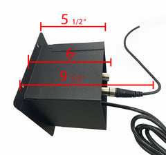 PROCRAFT LARGE 3 HOLE LID FEED-THRU RECESSED Stage Pocket/Floor Box w/ 1) WIRED AC 12) XF