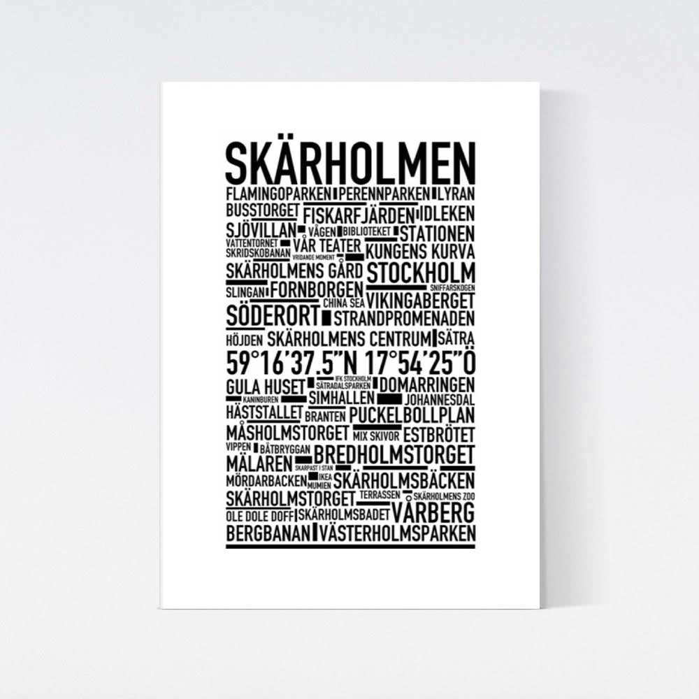 Skärholmen Text Poster