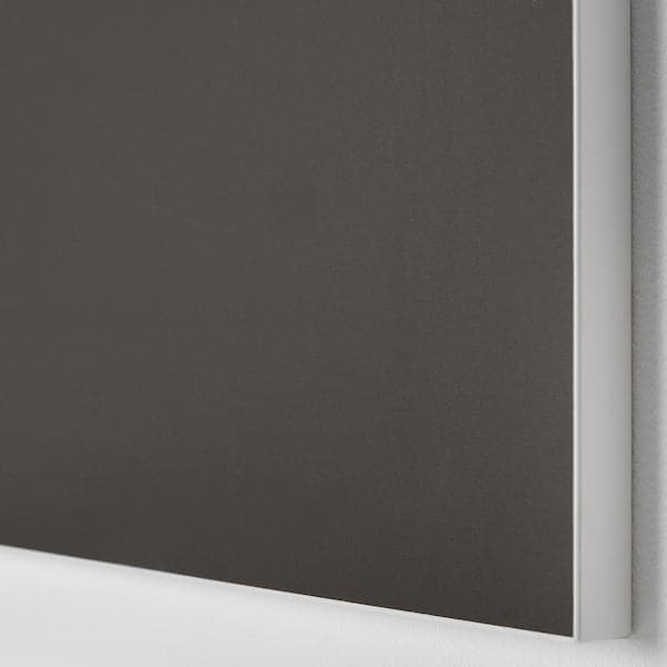 Ikea SKATVAL - Door with hinges, dark grey, 40x40 cm