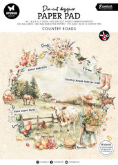 Studio Light Paper Pad "Die-Cut Paper Pad - Country Roads - A4