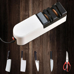 🔪NU 50% KORTING!⚙️Professionele elektrische messenslijper✨Snel en nauwkeurig slijpen, meerdere hoeken voor keuken- en buitenmessen📦