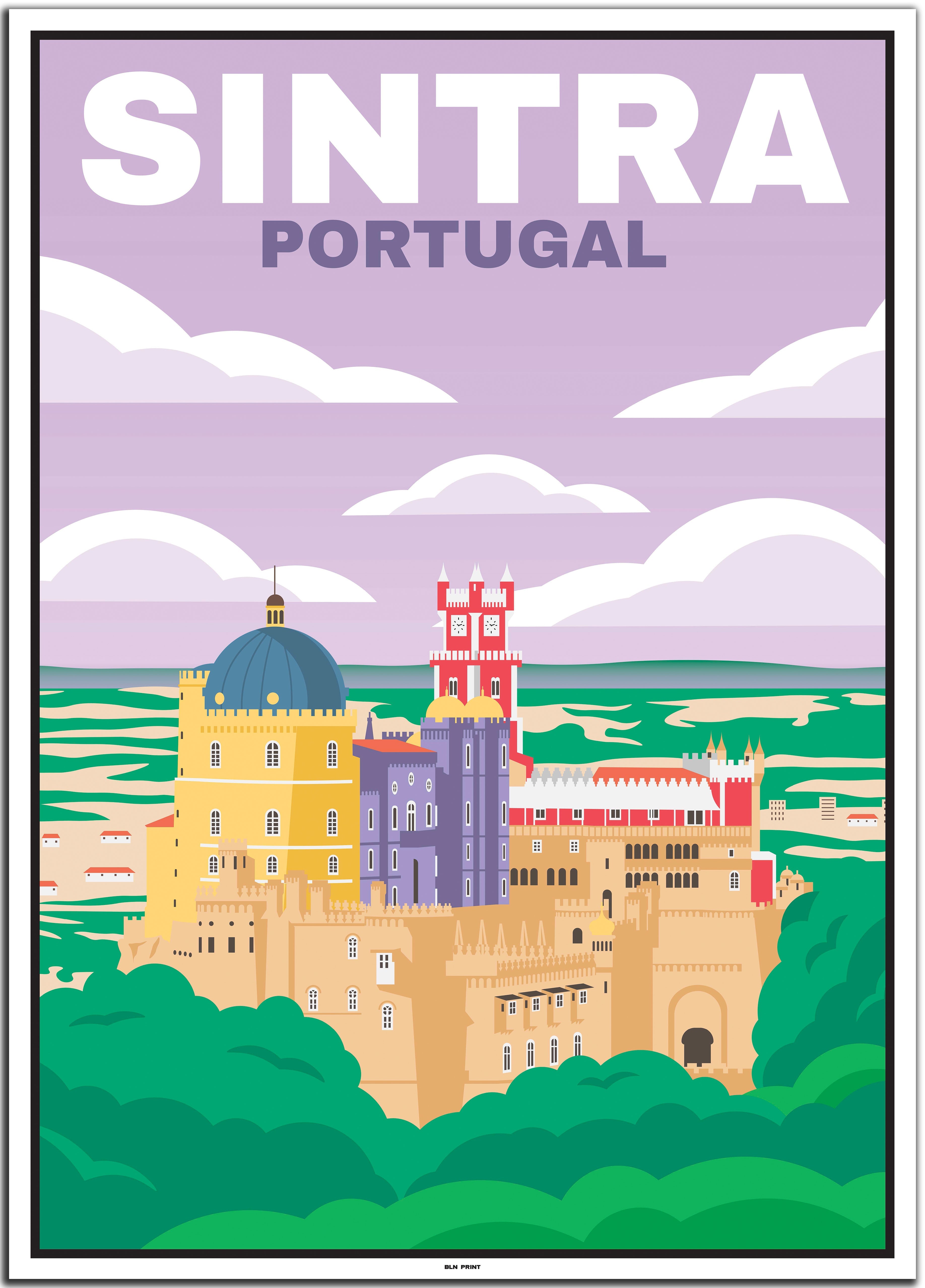 vintage Lissabon poster shop #50x70cm-weier-farbrand