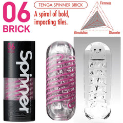 Tenga Spinner Masturbator Brick - Lustly