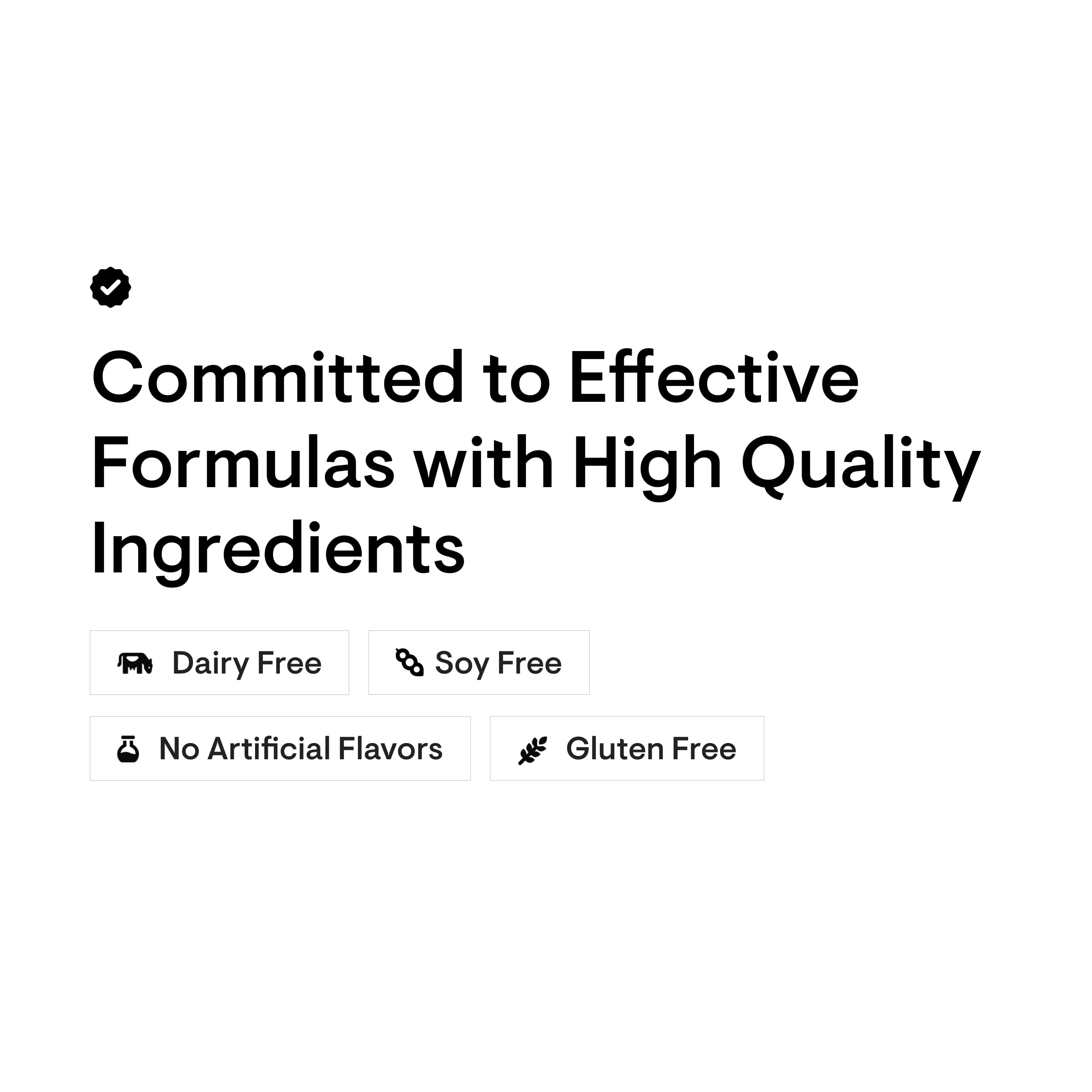 Third-party certification badge on packaging