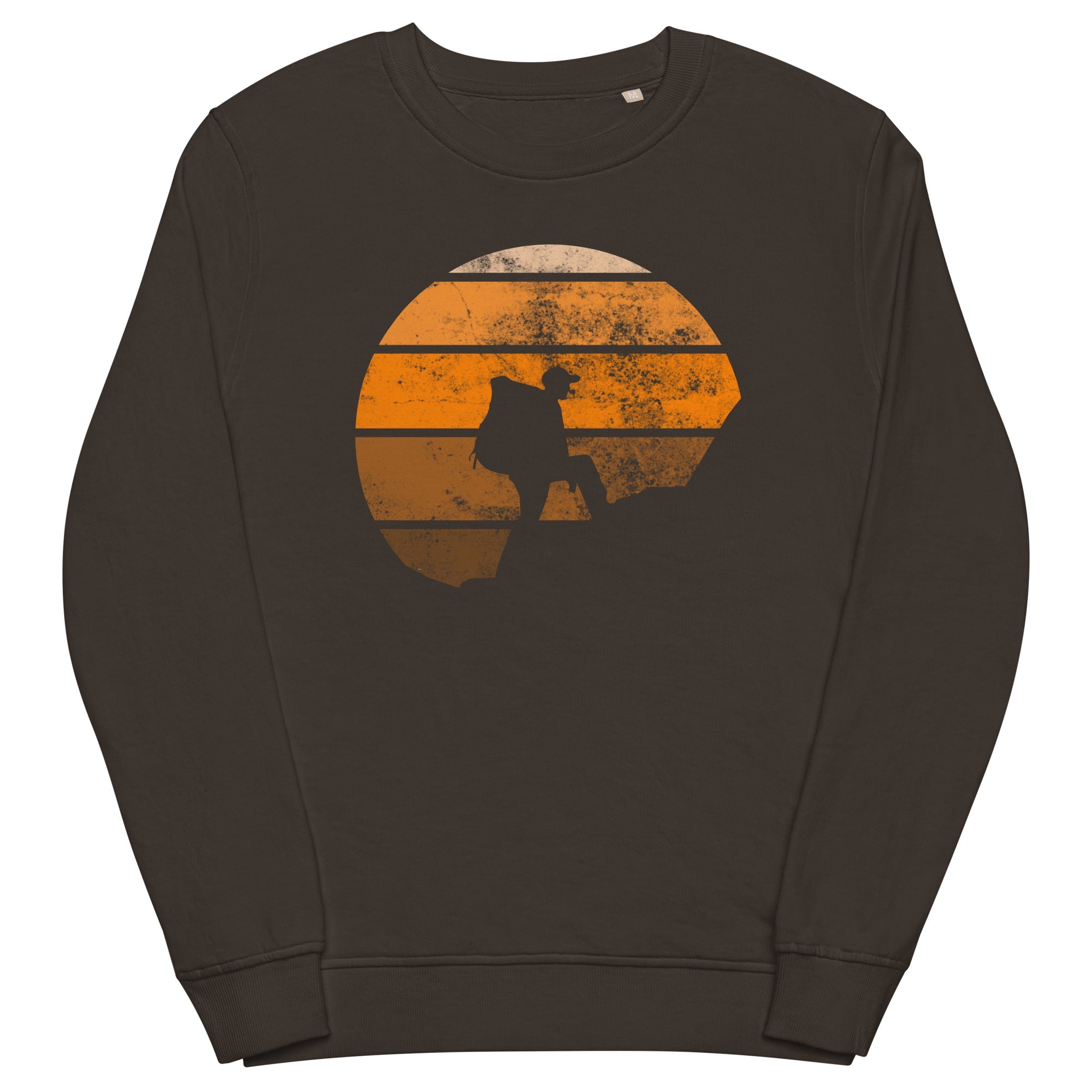 Retro - Wandern - Unisex Premium Organic Sweatshirt wandern xxx yyy zzz Deep Charcoal Grey