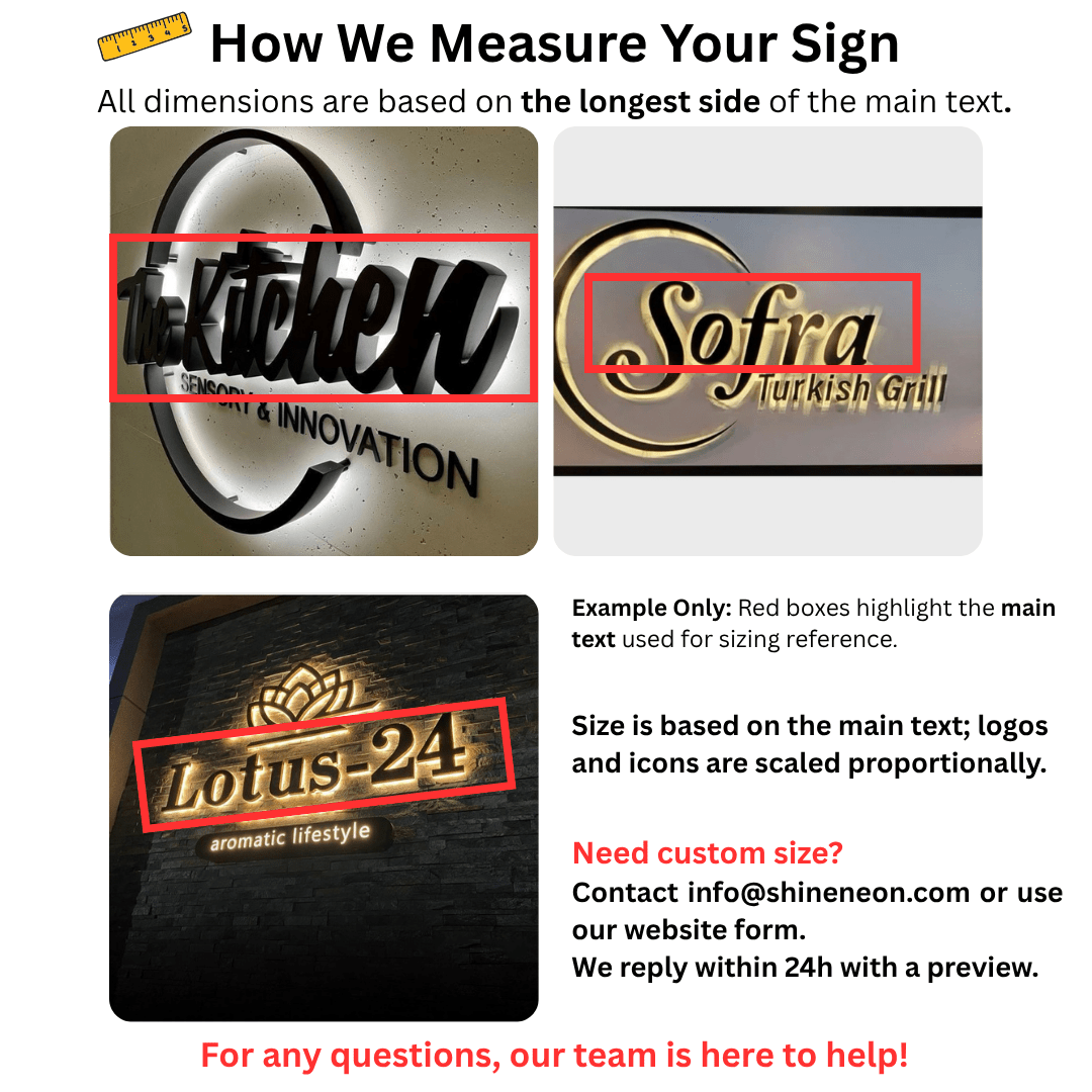 Vanilla Coffee And Desert 3D Backlit Channel Letters Led Light Sign - Shineneon