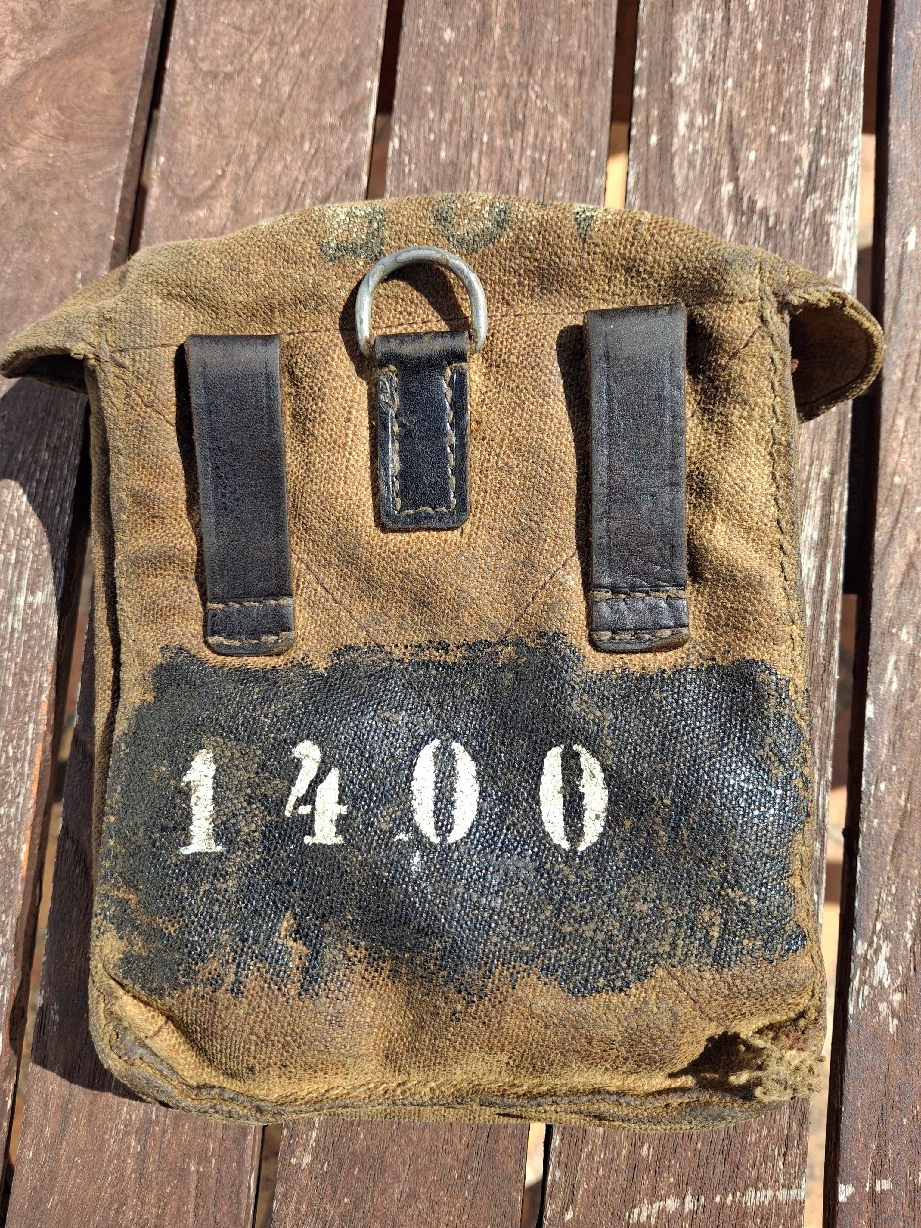 Waffenteile MG34 / MG42 Werkzeugtasche / Tasche für Reserveverschluss - WK2