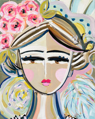 Warrior Girl Portrait on Paper or Canvas, "Leelah"