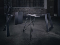 Baumtisch Eiche massiv inkl. Gestell, 200 cm | Unikat 4220