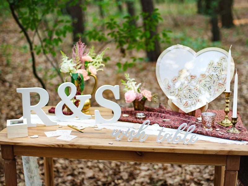 Witte Letter & Hout 20,5cm van Partydeco koop je bij Partywinkel