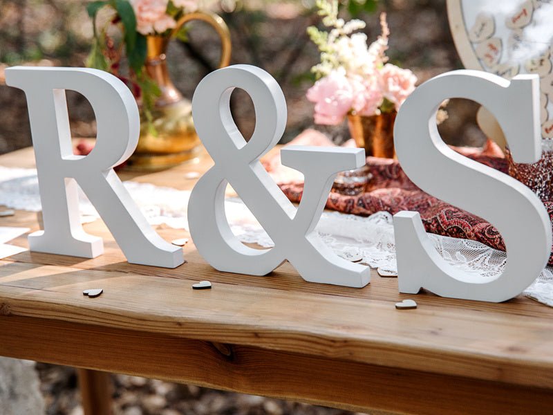Witte Letter & Hout 20,5cm van Partydeco koop je bij Partywinkel